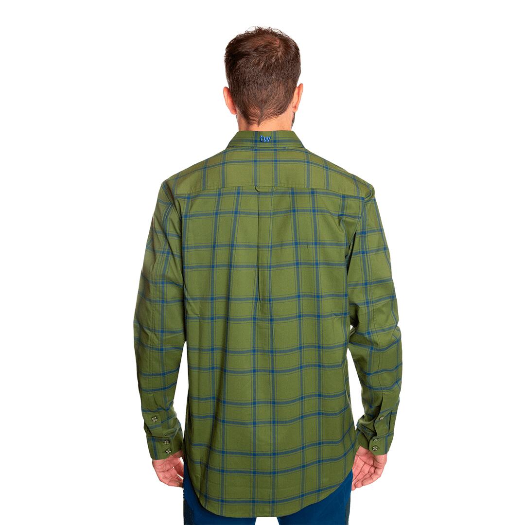 Camisa mangas largas para Hombre Trangoworld Zernez Verde 4/6