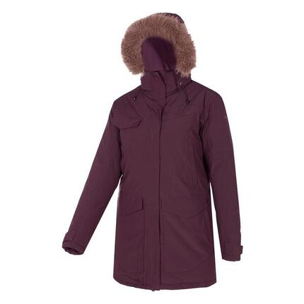 Parka para Mujer Trangoworld Arvika termic Marrón/Negro Impermeable 300g 600cuin