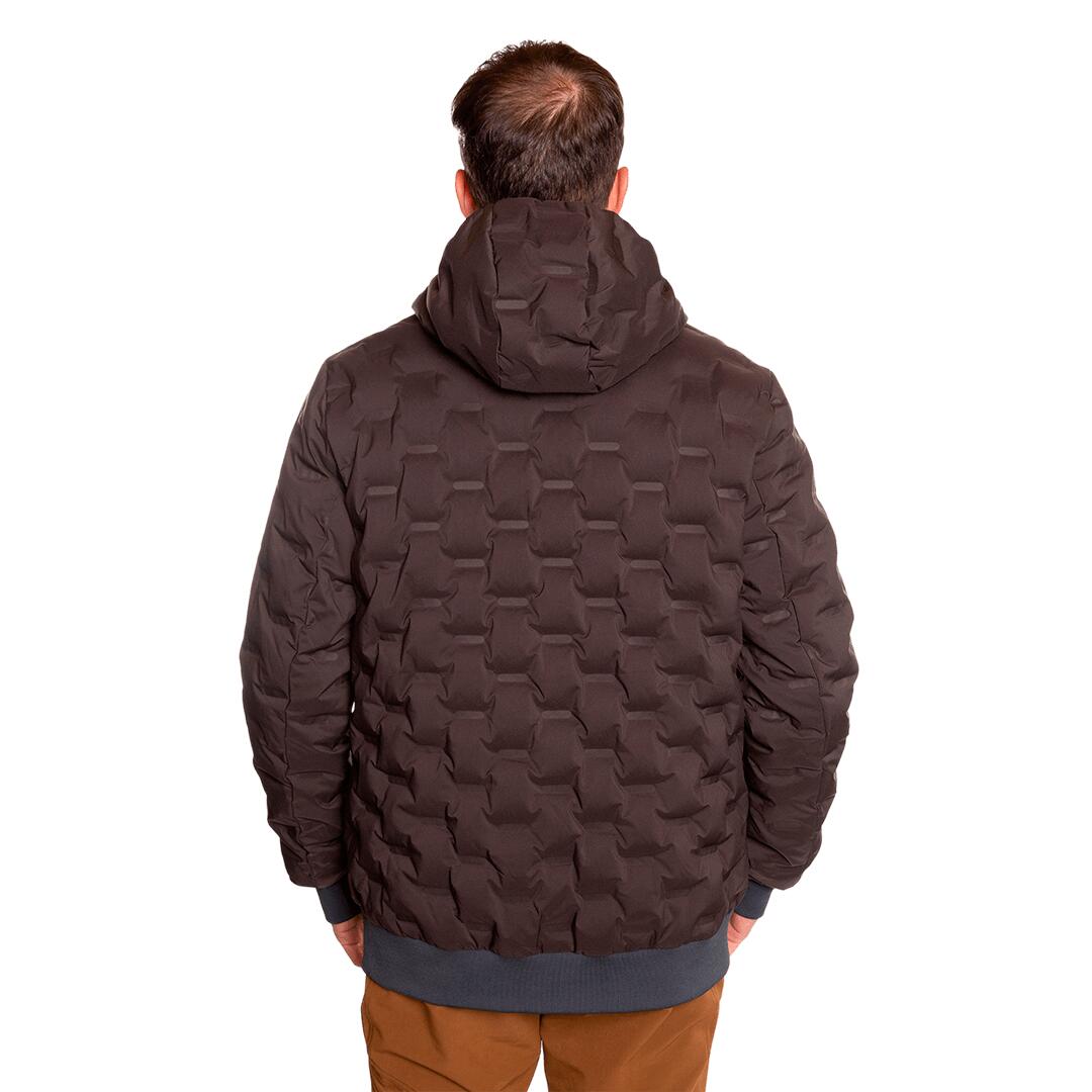 Chaqueta plumas para Hombre Trangoworld Teos vd Marrón/Negro 180g 600cuin 4/6