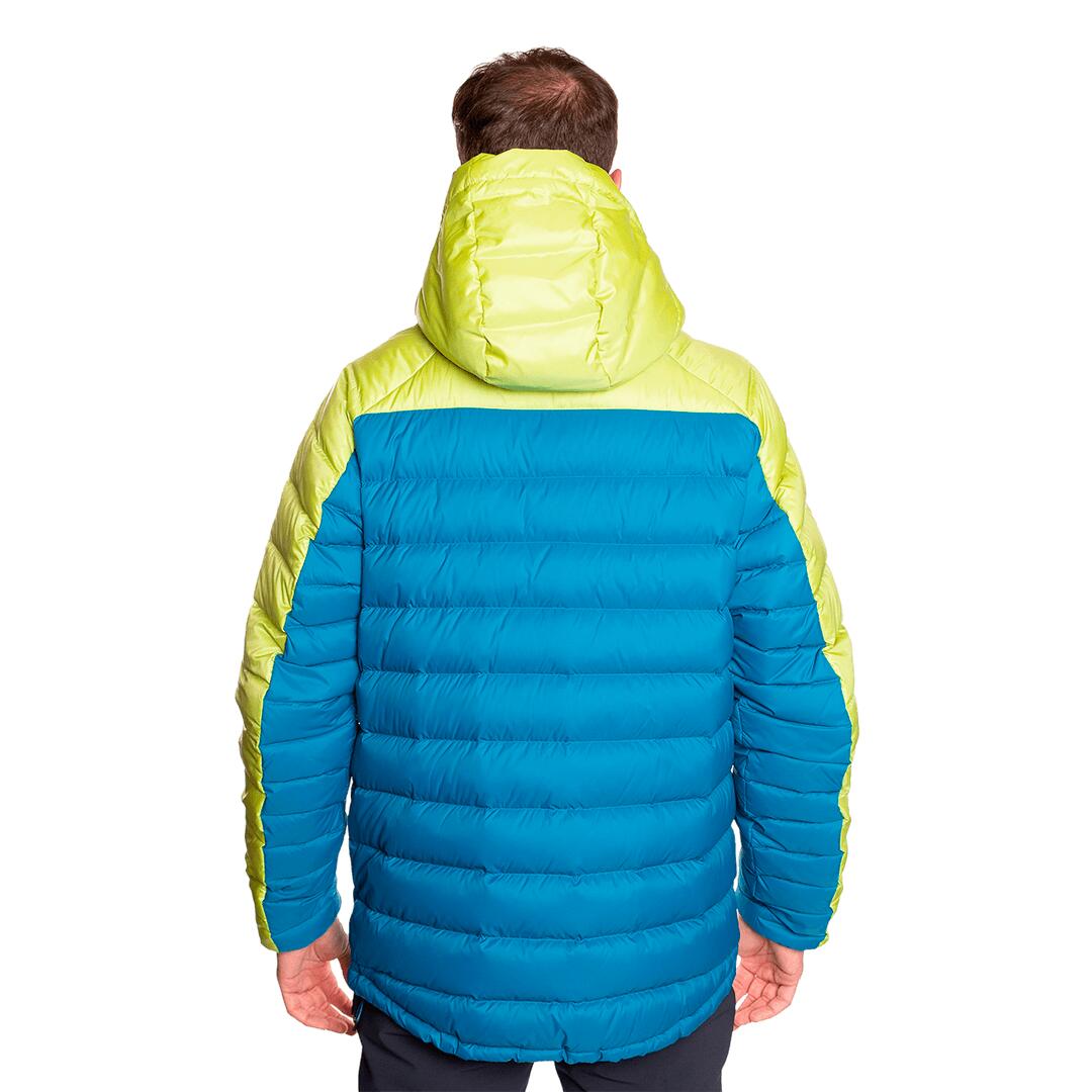 Plumífero para Hombre Trangoworld Cerces Azul/Verde/Negro 235g 800cuin 4/7