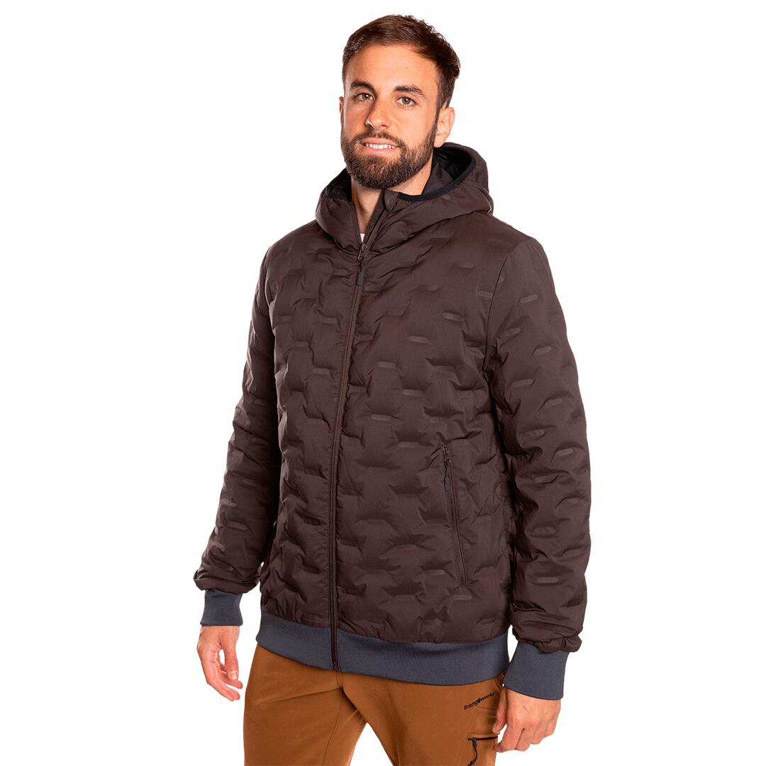Chaqueta plumas para Hombre Trangoworld Teos vd Marrón/Negro 180g 600cuin 3/6