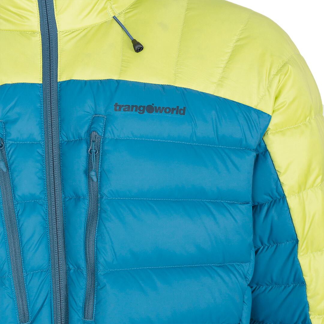 Plumífero para Hombre Trangoworld Cerces Azul/Verde/Negro 235g 800cuin 2/7
