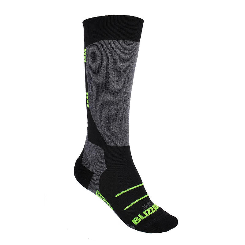 Skarpety narciarskie Blizzard Wool Sport Ski Merino black/green