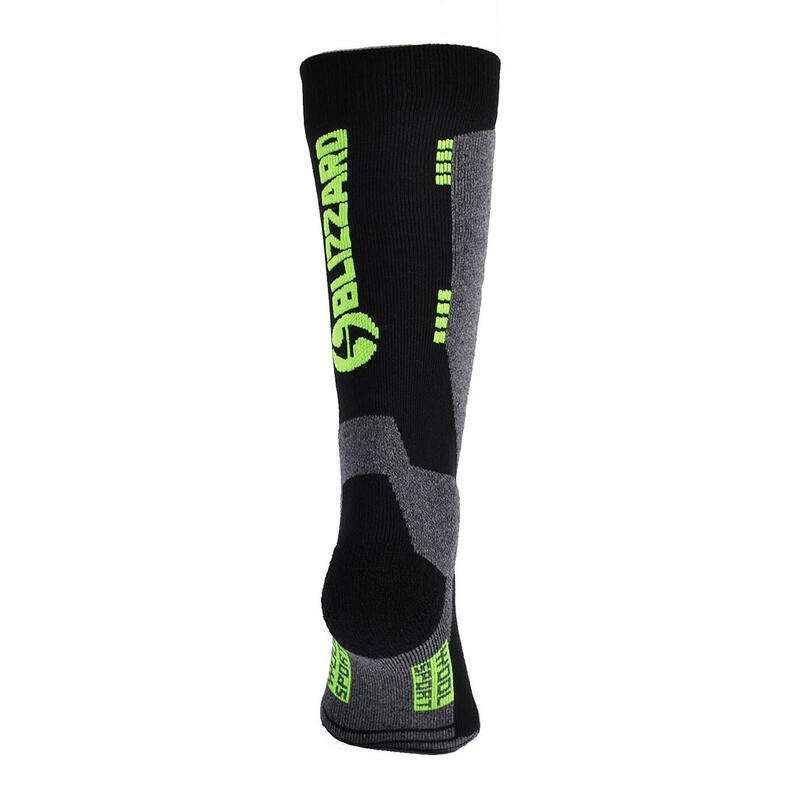 Skarpety narciarskie juniorskie Blizzard Wool Sport Junior Merino black/green