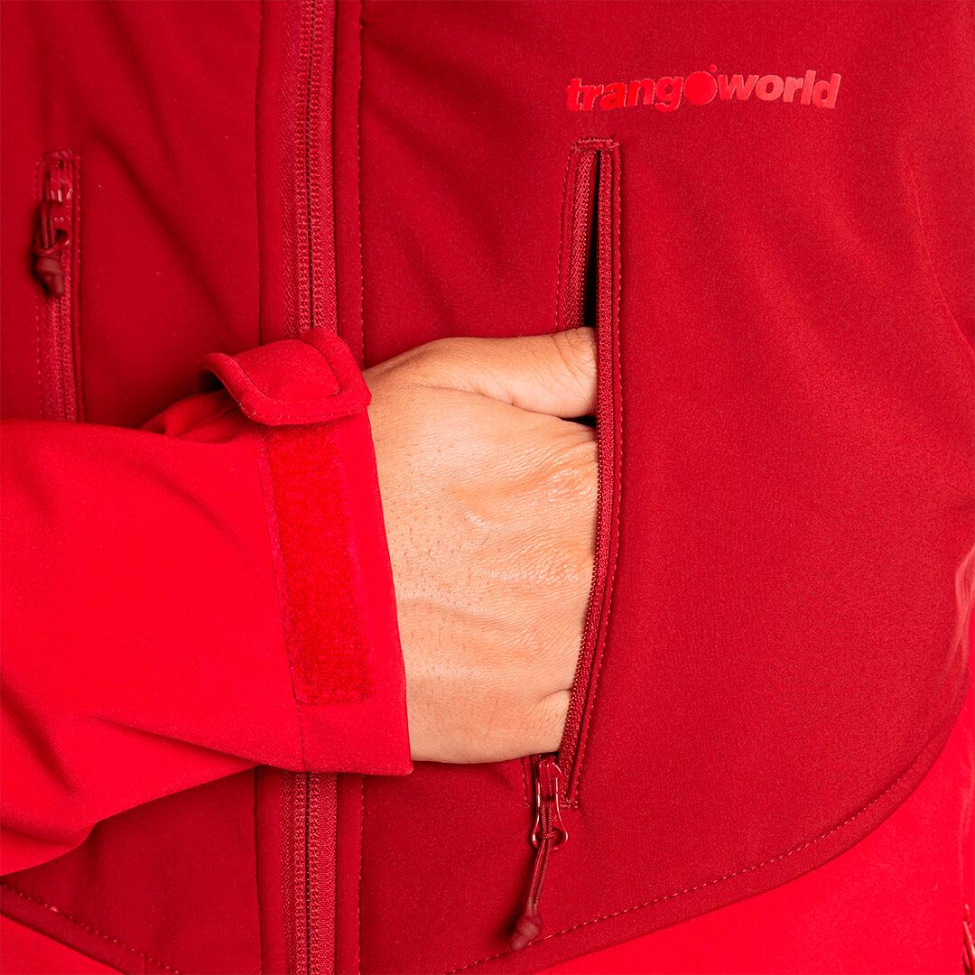 Softshell para Hombre Trangoworld Chantar Rojo/Rojo 6/7