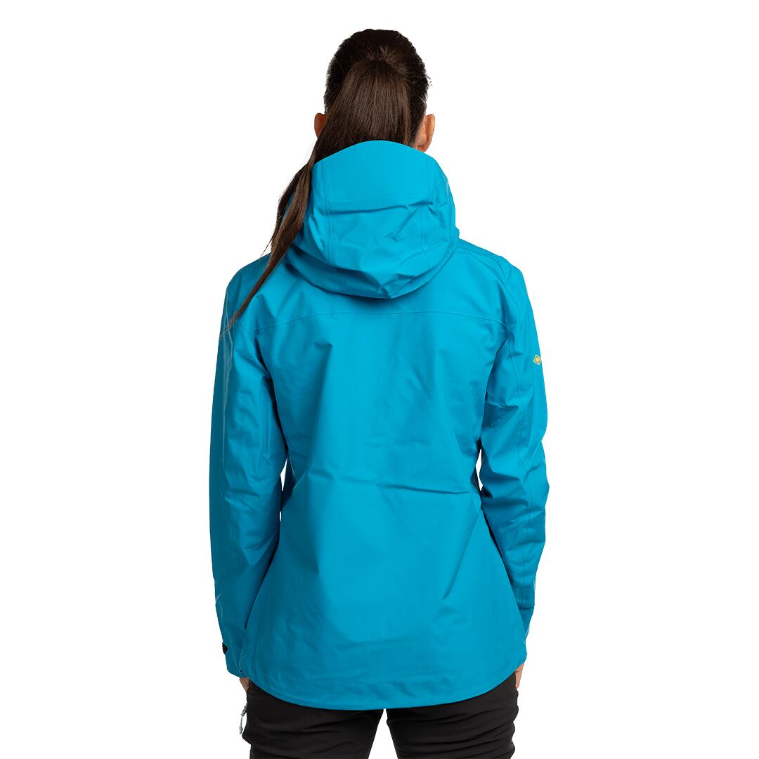 Chaqueta para Mujer Trangoworld Highgate 3l woman Azul/Naranja Impermeable 2/7