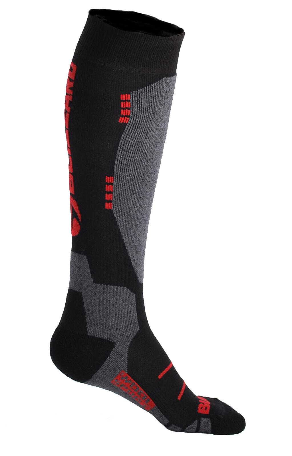 Skarpety narciarskie Blizzard Wool Sport Ski Merino black/red