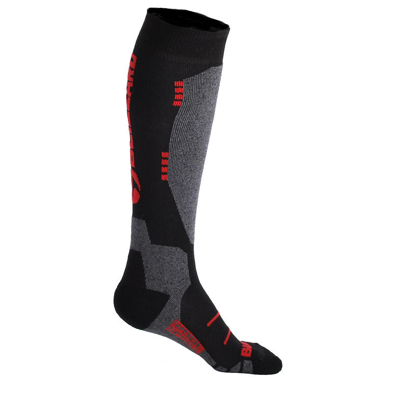 Skarpety narciarskie Blizzard Wool Sport Ski Merino black/red