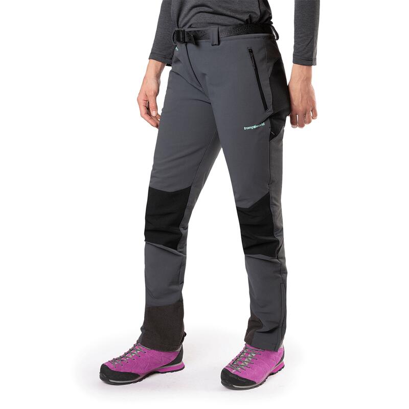 Pantalón para Mujer Trangoworld Uhsi extreme kb Negro/Negro