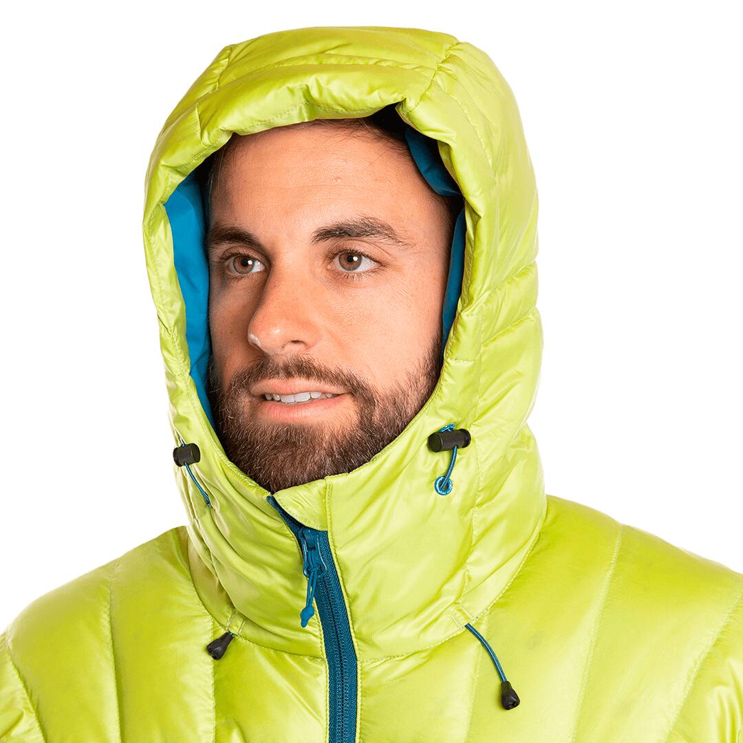 Plumífero para Hombre Trangoworld Cerces Azul/Verde/Negro 235g 800cuin 5/7
