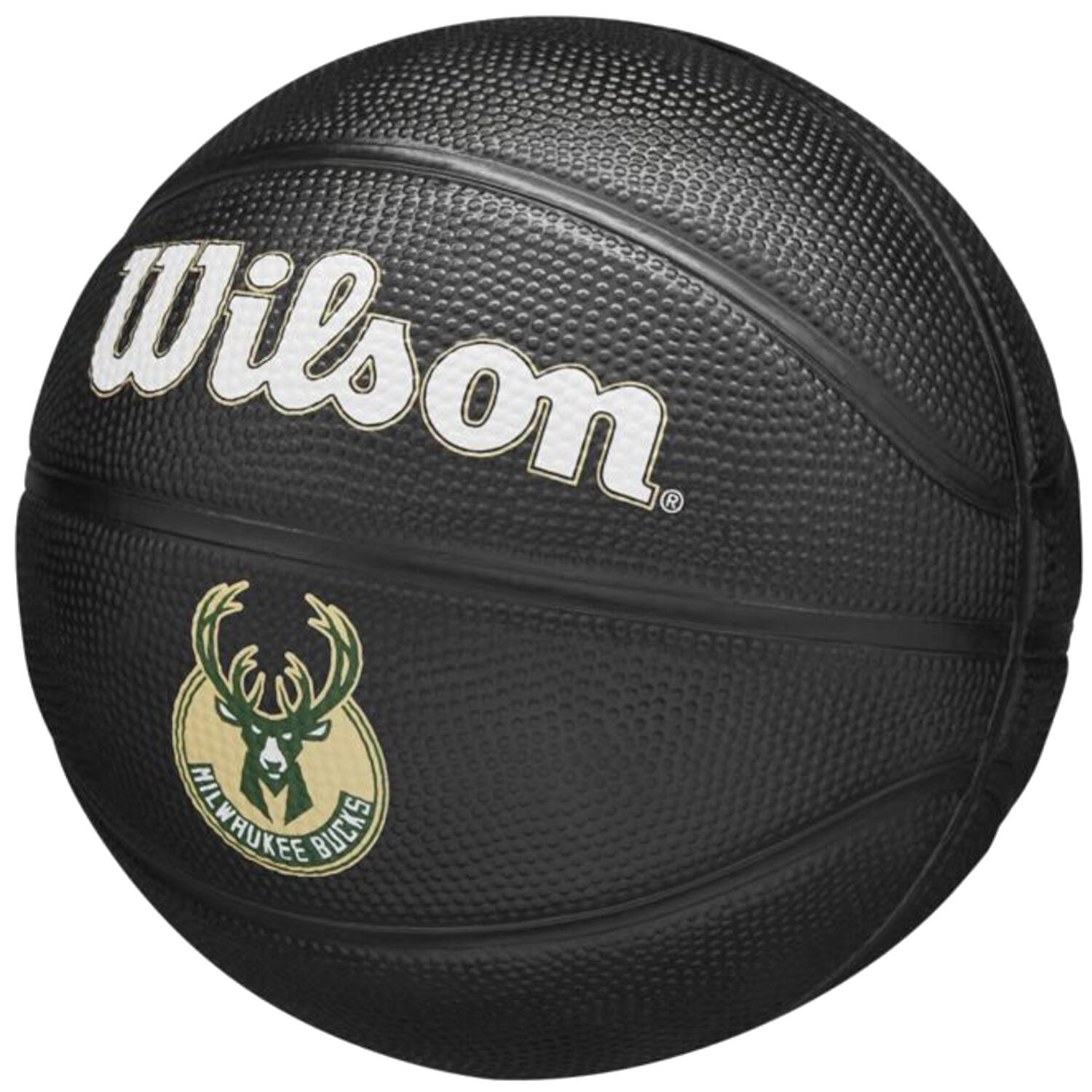 Mini piłka do koszykówki Milwaukee Bucks NBA Team Tribute 3/4