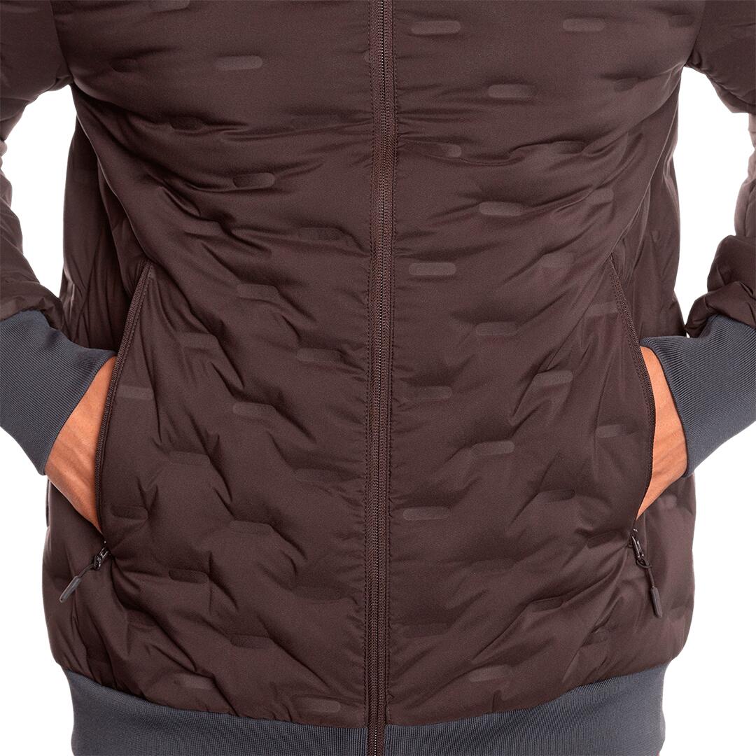Chaqueta plumas para Hombre Trangoworld Teos vd Marrón/Negro 180g 600cuin 5/6