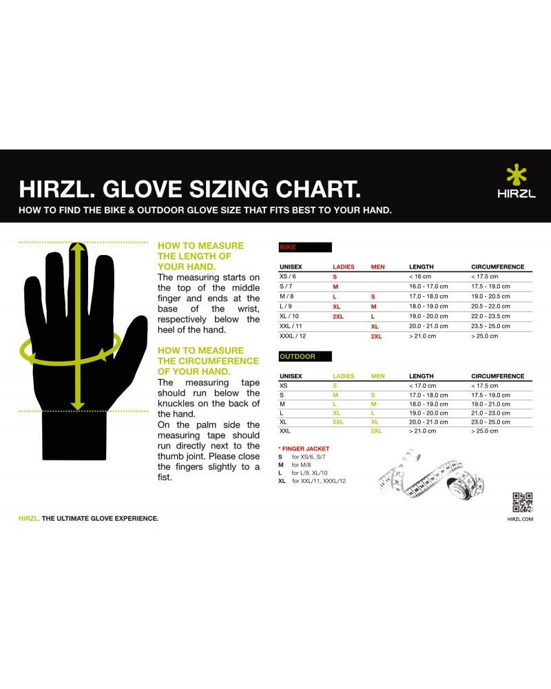 Luvas Grippp Thermo 2 ciclismo Preto Hirzl 3/4