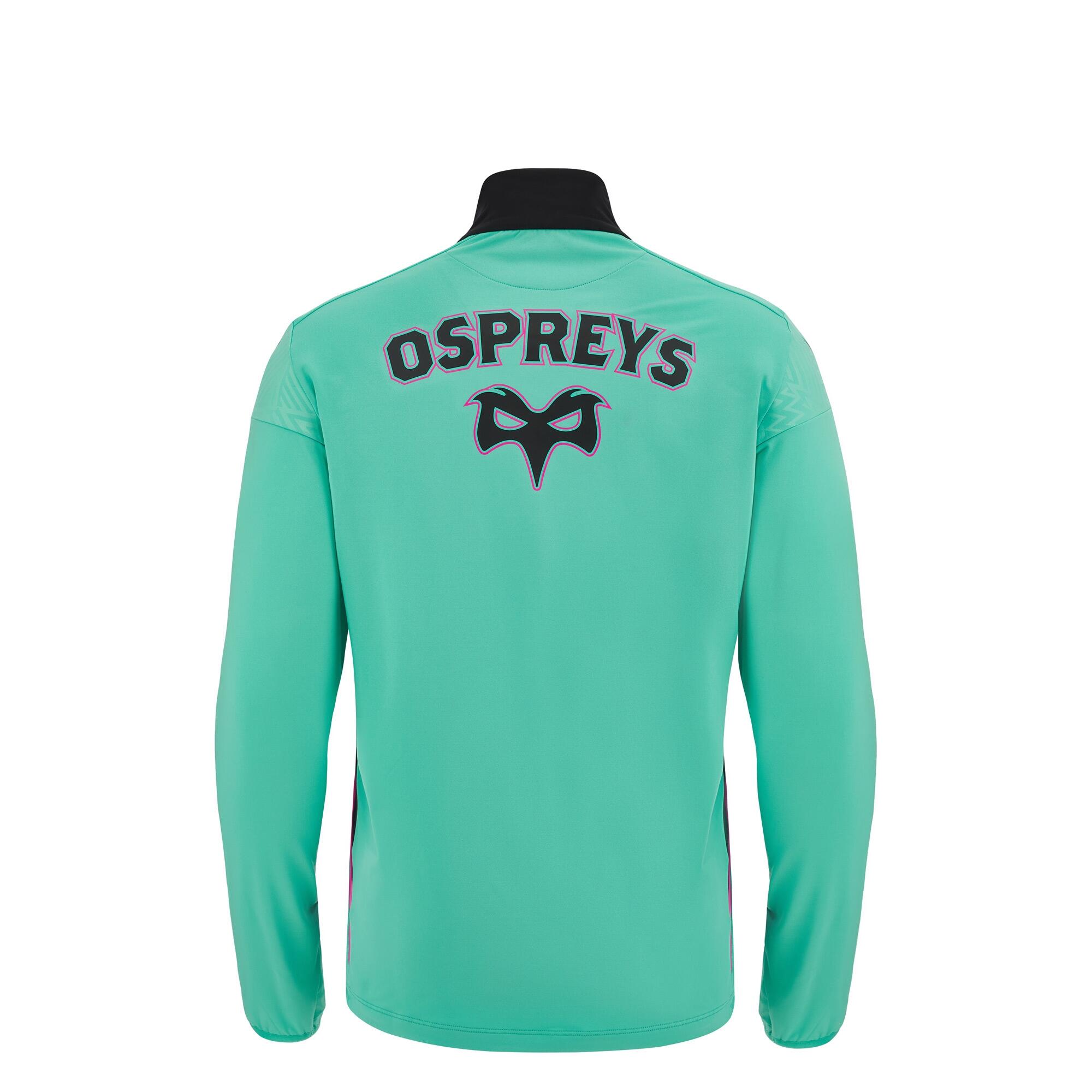 Macron Ospreys 23/24 Kids Training Poly Zip Top 2/5