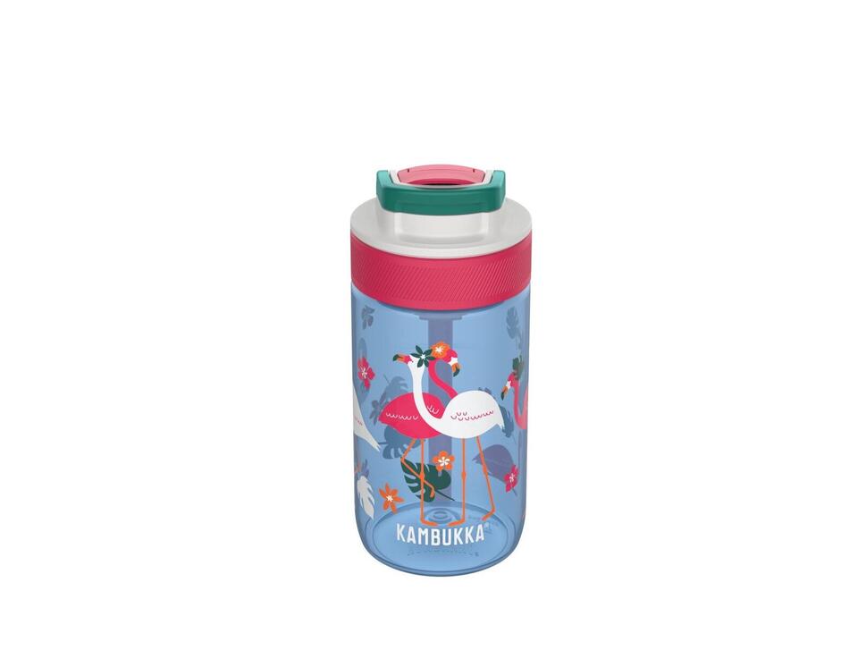 Butelka plastikowa ze słomką dla dzieci Kambukka Lagoon 400ml Blue Flamingo