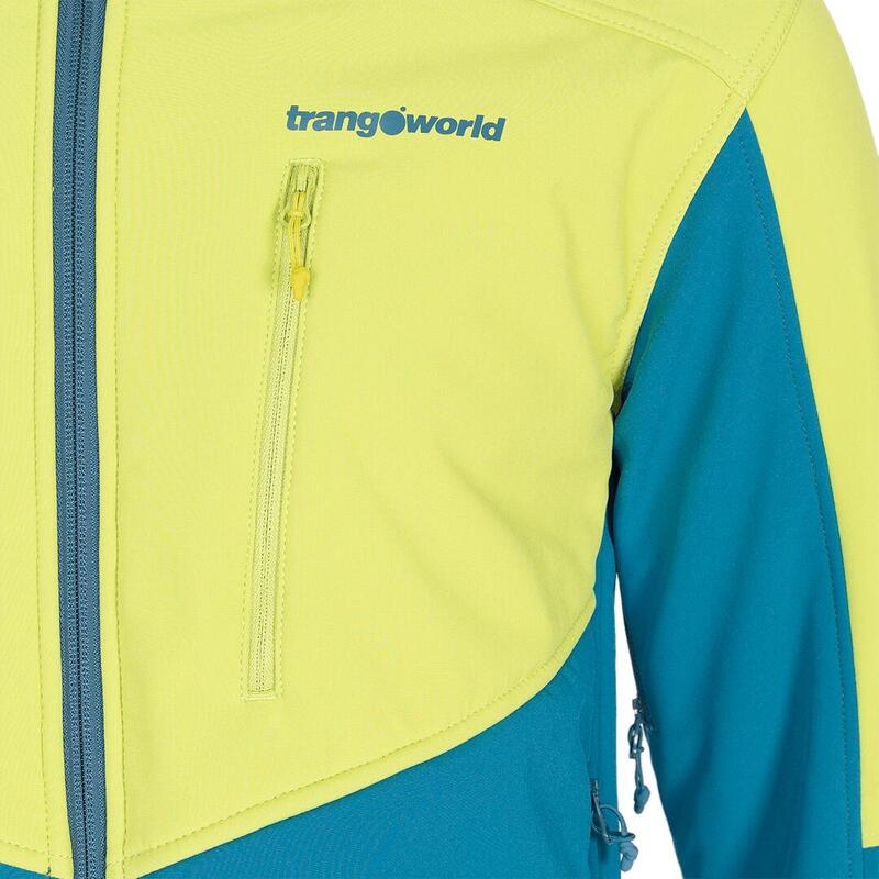 Chaqueta cortavientos para Hombre Trangoworld Chantar Azul/Verde