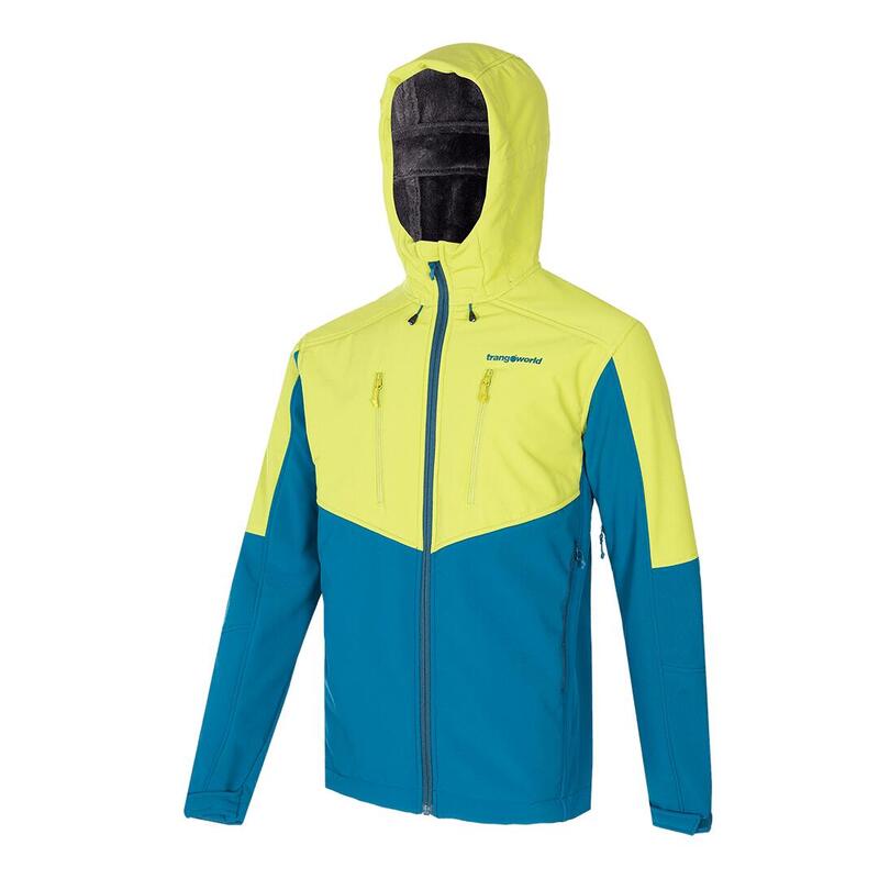 Chaqueta cortavientos para Hombre Trangoworld Chantar Azul/Verde