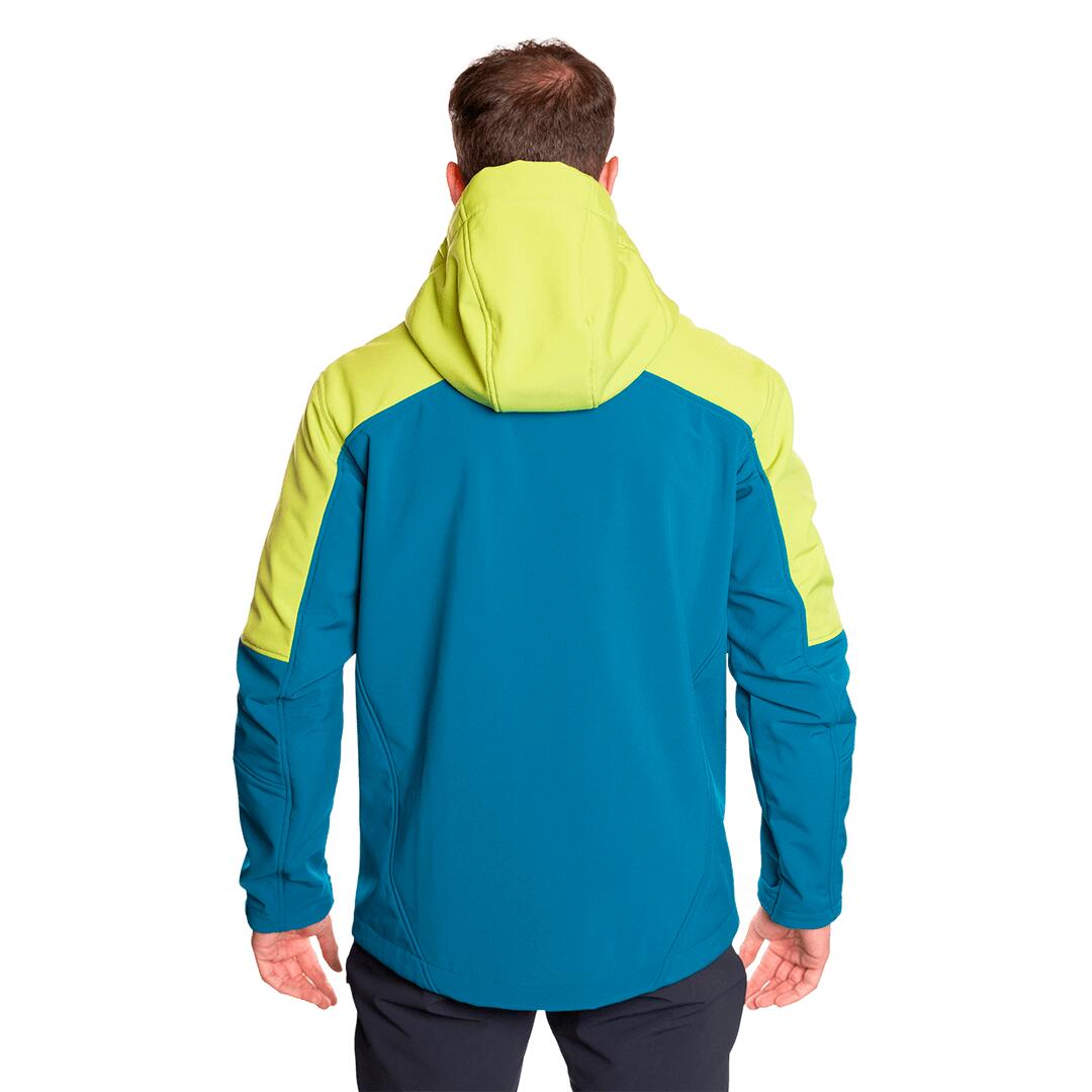 Softshell para Hombre Trangoworld Chantar Azul/Verde 4/7