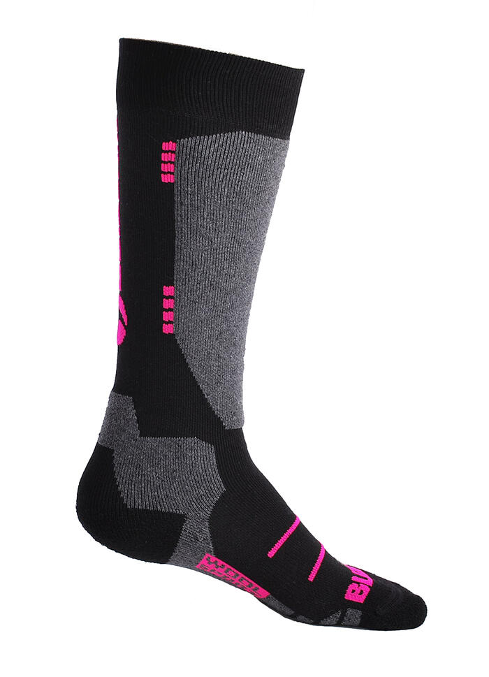 Skarpety narciarskie juniorskie Blizzard Wool Sport Ski Junior Merino black/pink