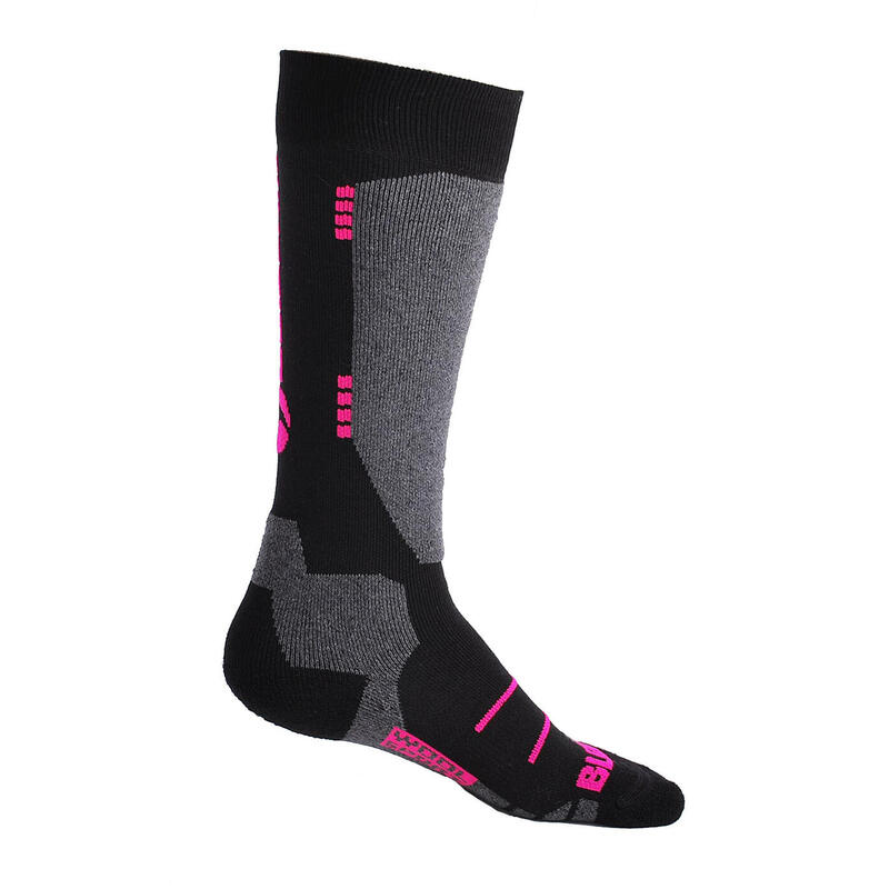 Skarpety narciarskie juniorskie Blizzard Wool Sport Ski Junior Merino black/pink