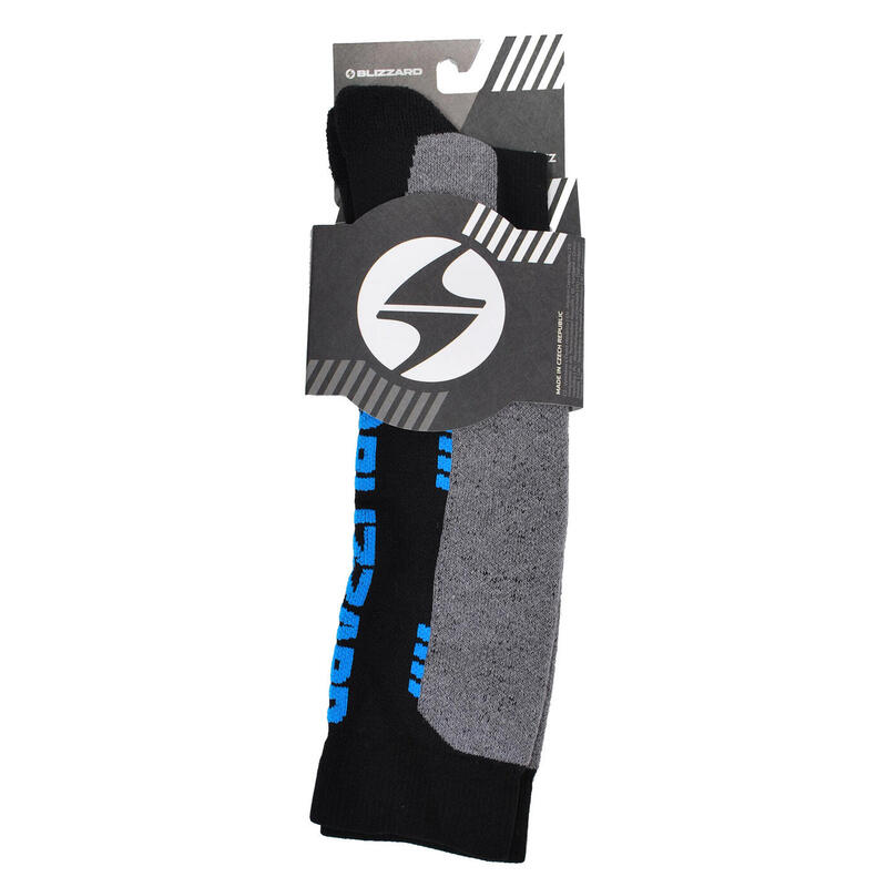 Skarpety narciarskie Blizzard Wool Sport Ski Junior Merino black/blue