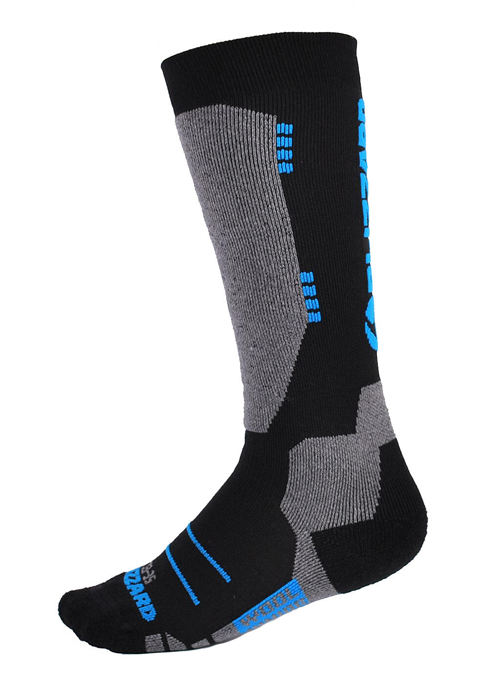 Skarpety narciarskie Blizzard Wool Sport Ski Junior Merino black/blue 1/4