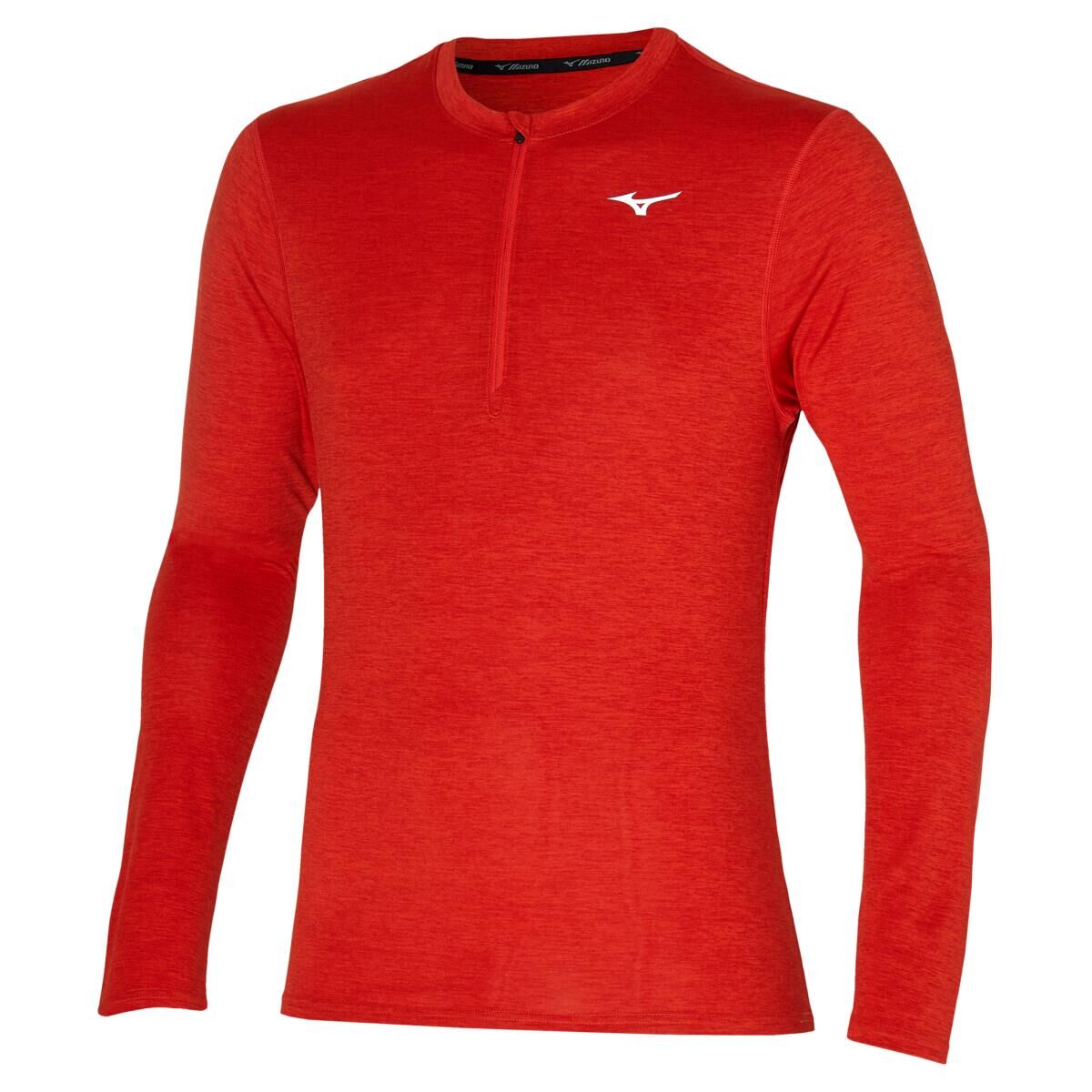 MIZUNO Mizuno Mens Impulse Red Core Half Zip