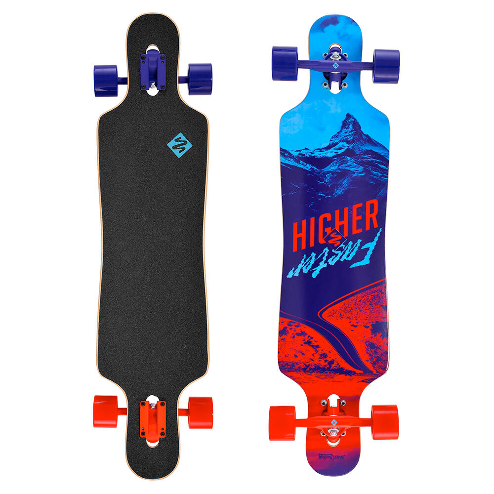 Longboard drop through freeride 39 curve higher faster
