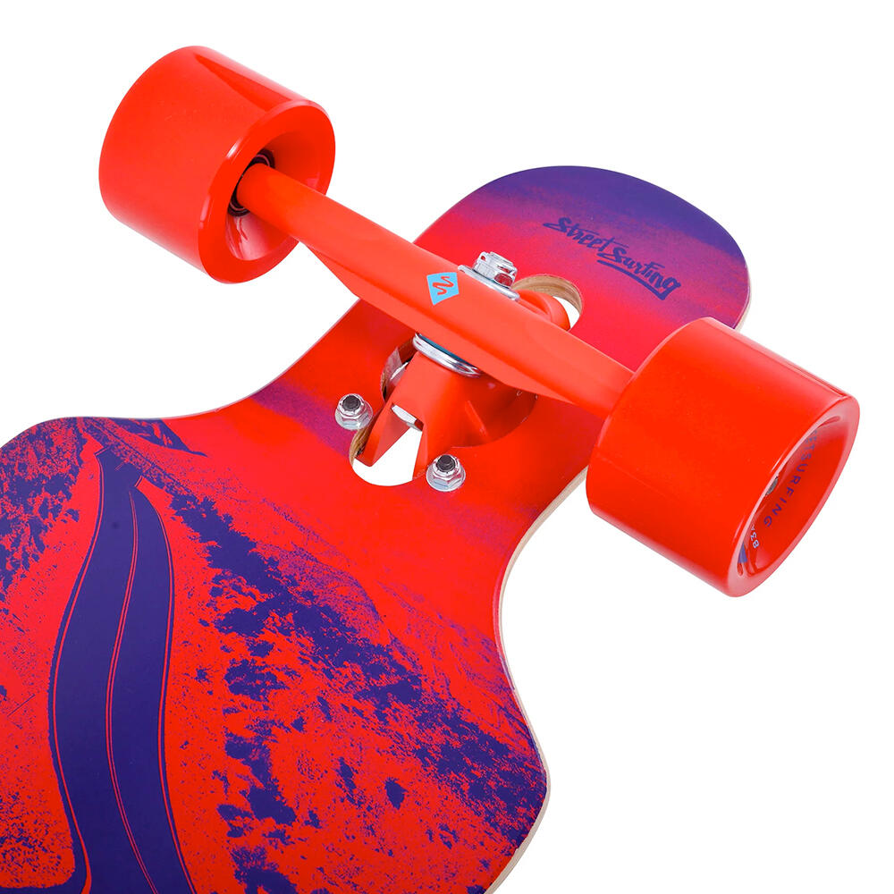 Longboard Drop Through Freeride 39" Curve Higher Faster 4/7