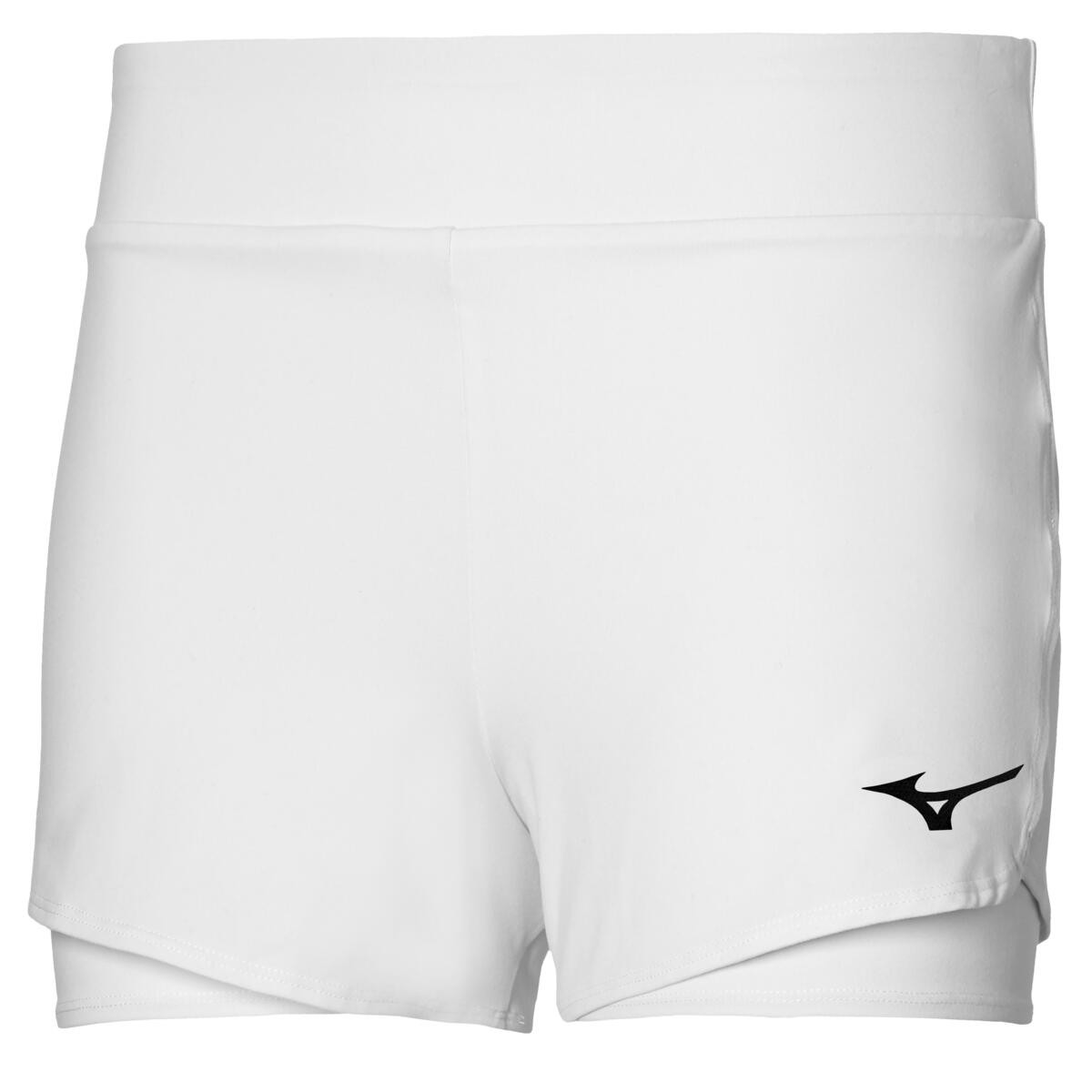 Mizuno Womens Flex Shorts White 1/3