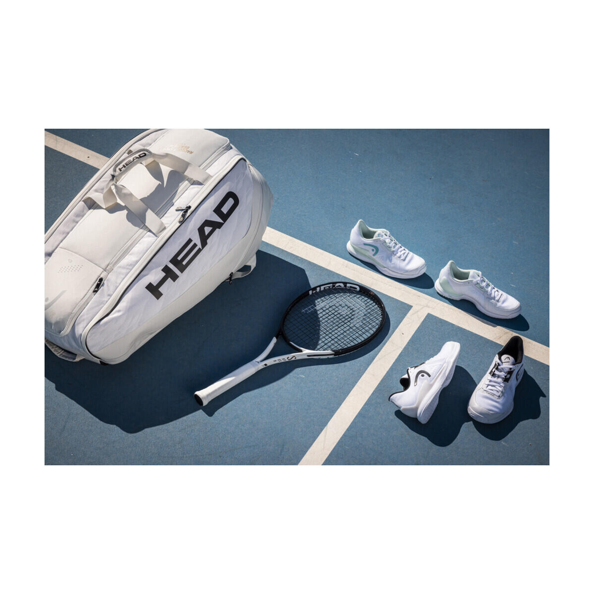 Head Sprint Pro 3.5 Branco Azul Para Mulher 274163 6/6