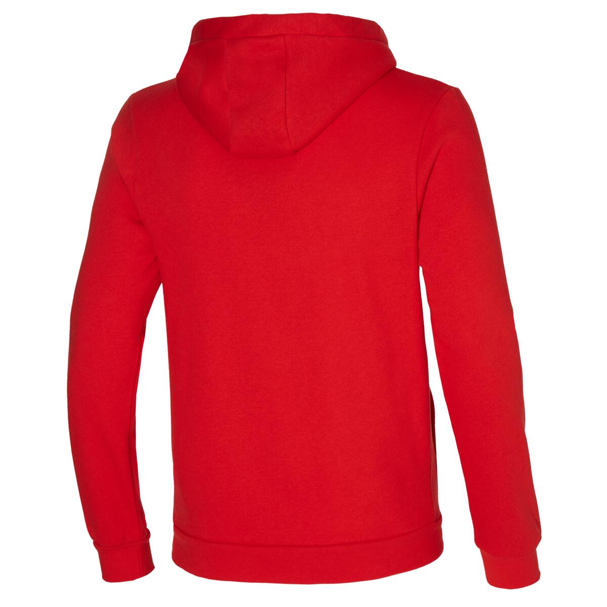 Mizuno Mens Fiery Red Hoodie 2/3