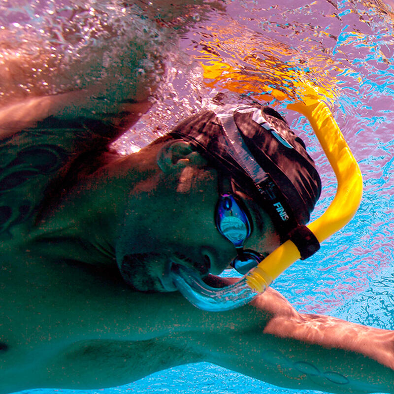 Tube frontal à la nage Finis Freestyle Snorkel Jaune