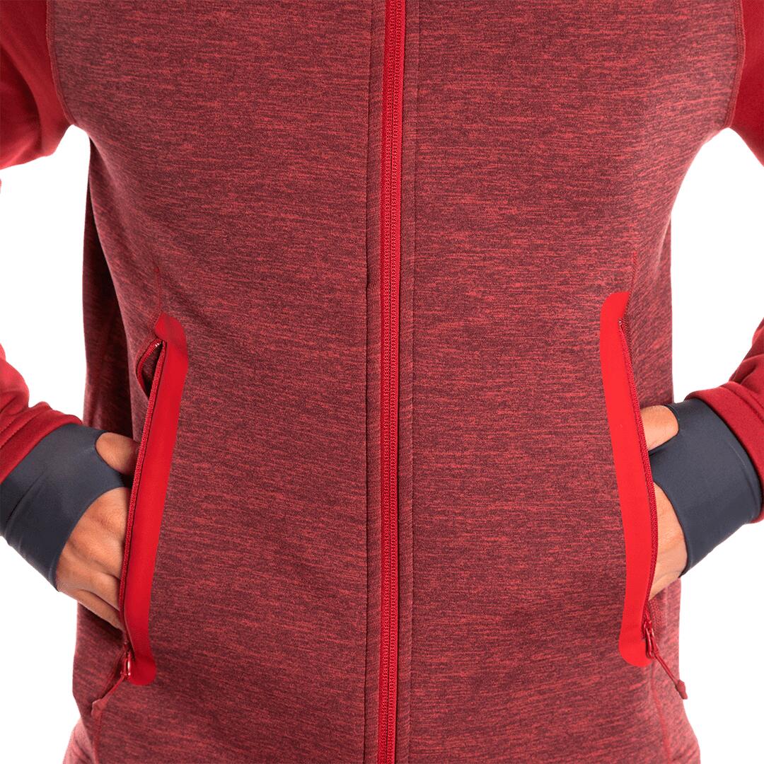 Forro polar para Hombre Trangoworld Rondas vd Rojo/Rojo/Gris 6/7