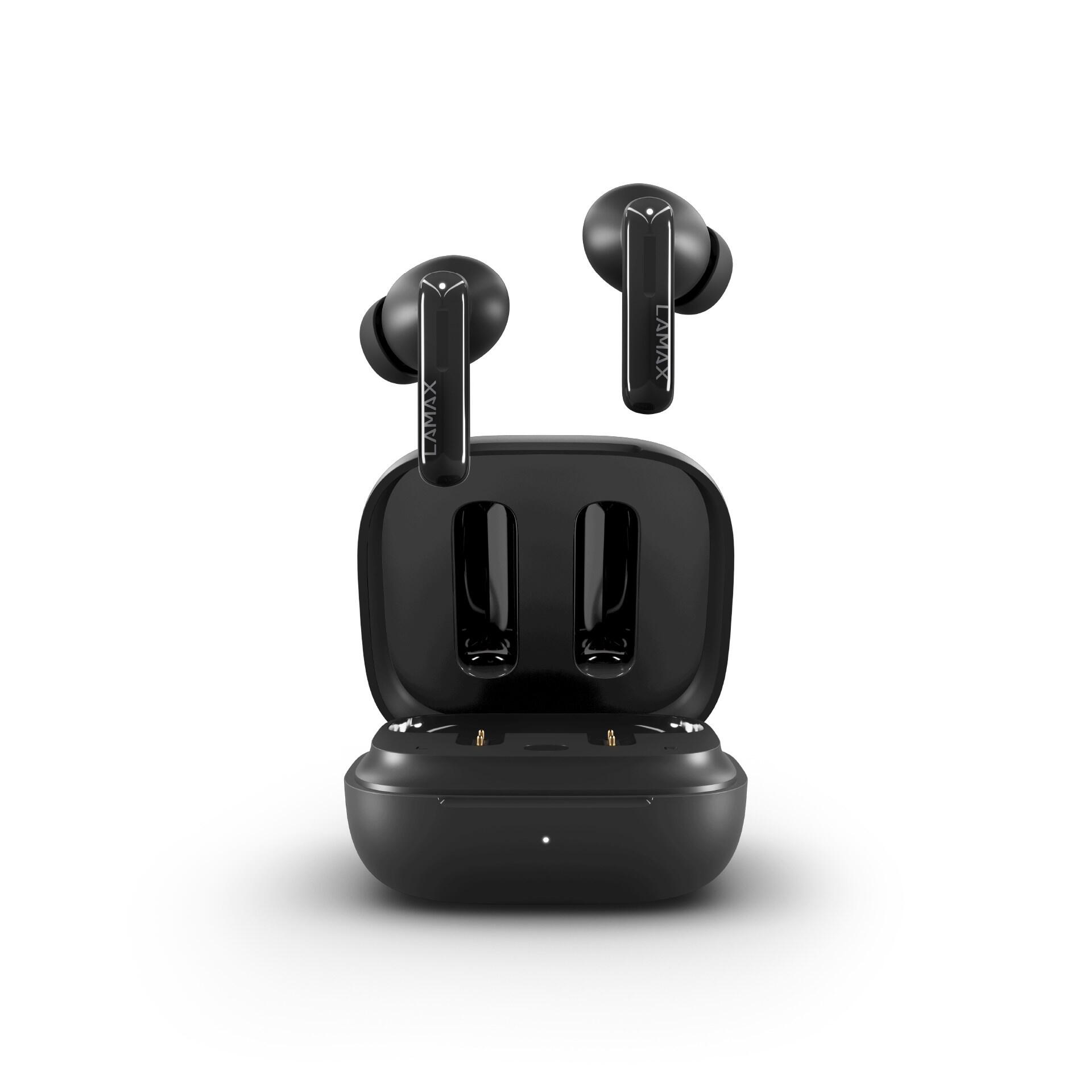 LAMAX Clips1 Plus Black True Wireless sluchátka, aktivní potlačení hluku (ANC)