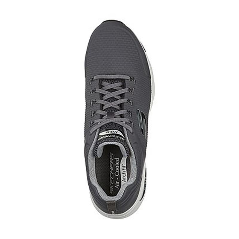 Zapatillas Deportivas Caminar Hombre Skechers 232200_CHAR Grises con Cordones