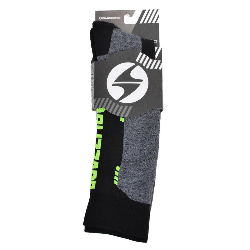 Skarpety narciarskie Blizzard Wool Sport Ski Merino black/green