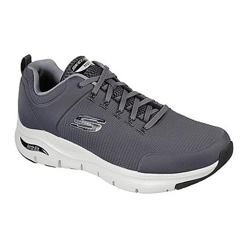 Zapatillas Deportivas Caminar Hombre Skechers 232200_CHAR Grises con Cordones