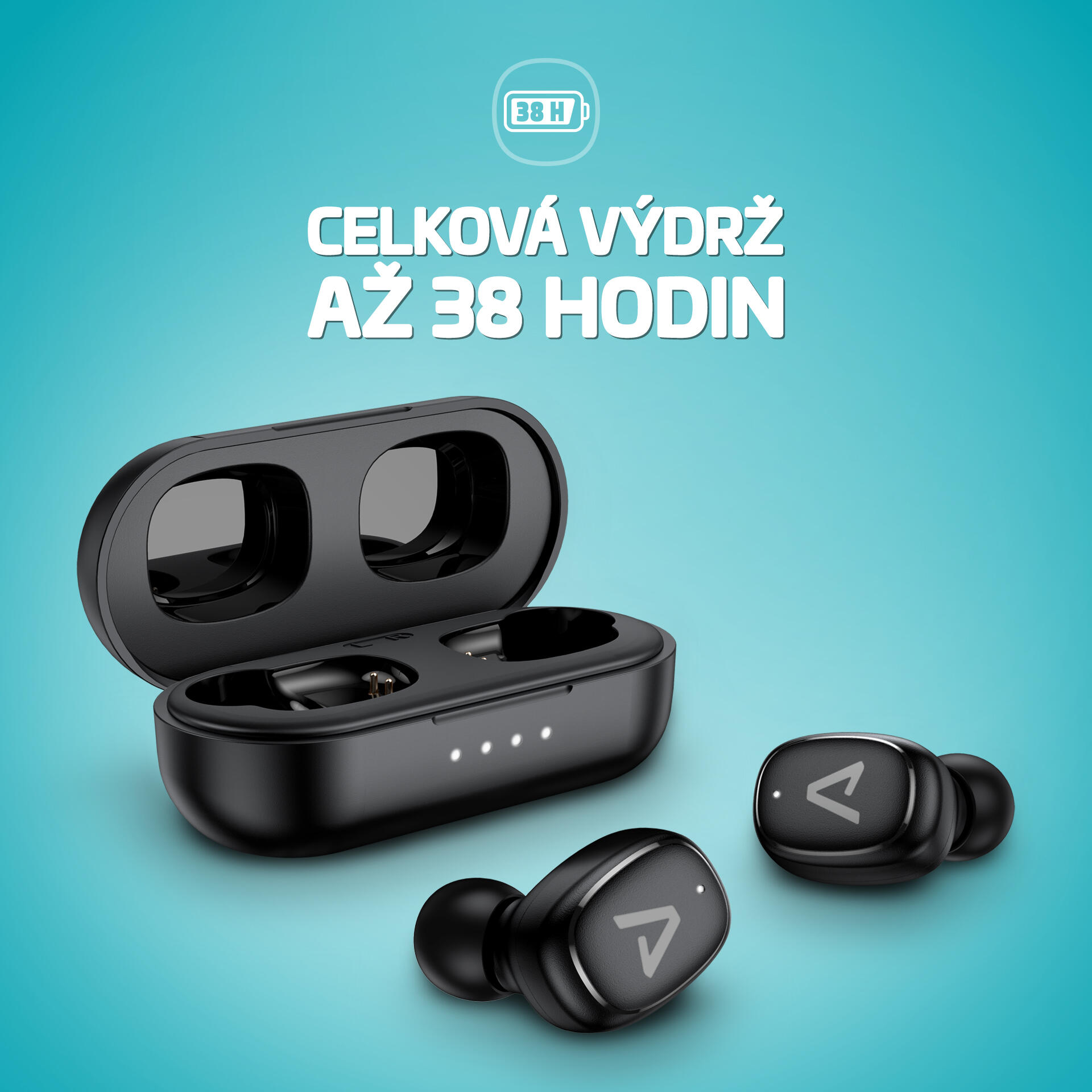 Dots3 Play True Wireless špuntová sluchátka, výdrž 38h, kvalitní mikrofon 2/7