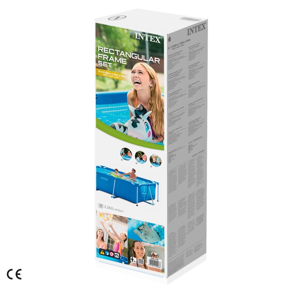 260 x 160 x 65 cm Intex Metal Frame zwembad rechthoek 3/6