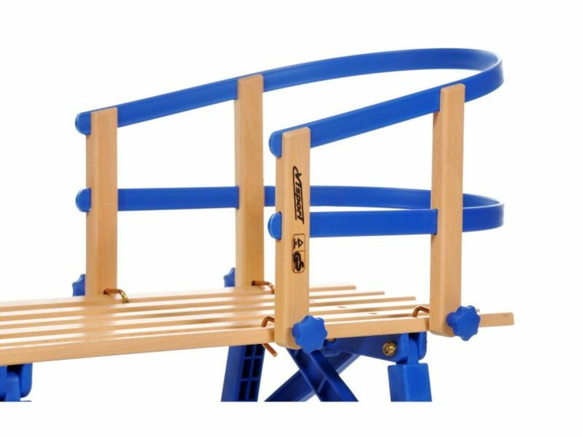 POWER SHOT Opvouwbare houten slakkenslee met zitje - 100cm