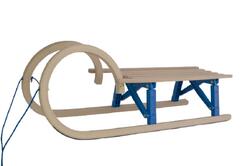 Luge escargot en bois pliable - 110cm