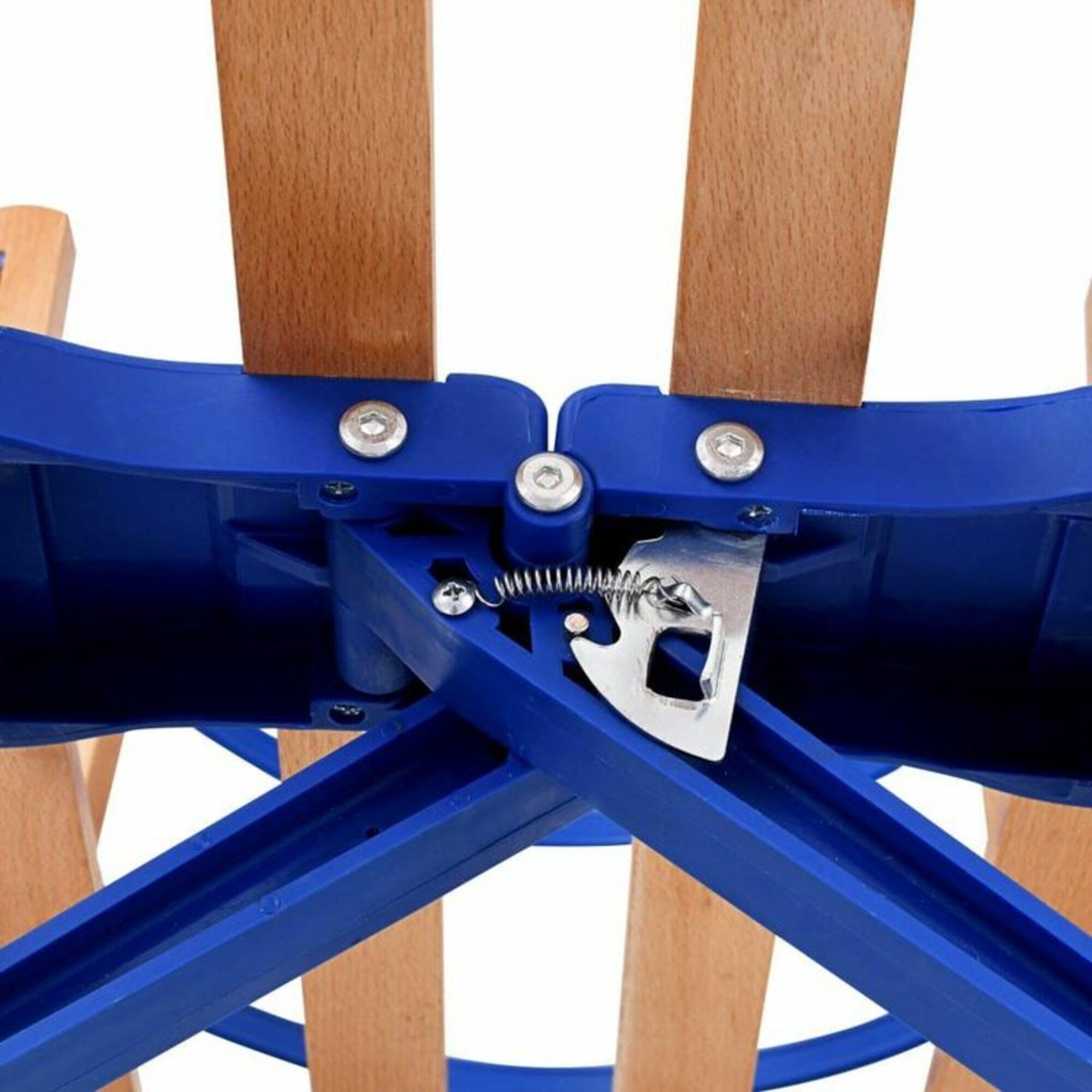 Slitta pieghevole in legno con sedile - 110 cm 5/6