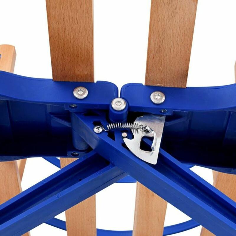 Trineo de caracol de madera plegable con asiento - 100cm