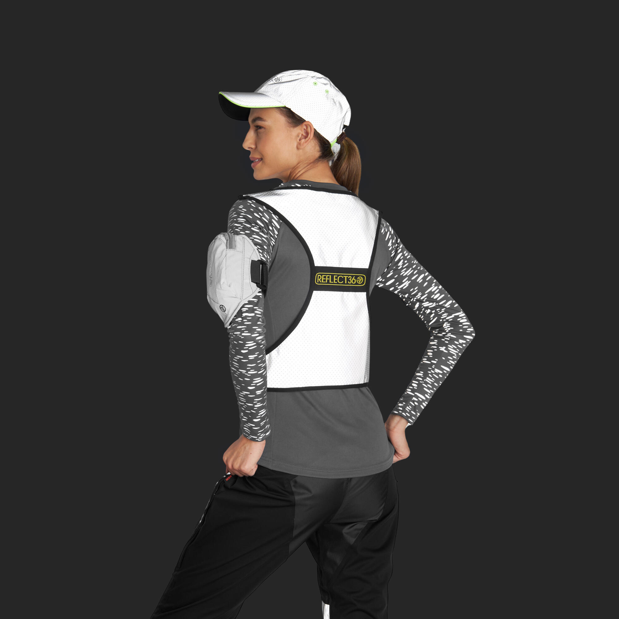 Imbragatura da corsa riflettente X-VEST - Regolabile, taglia unica 6/7
