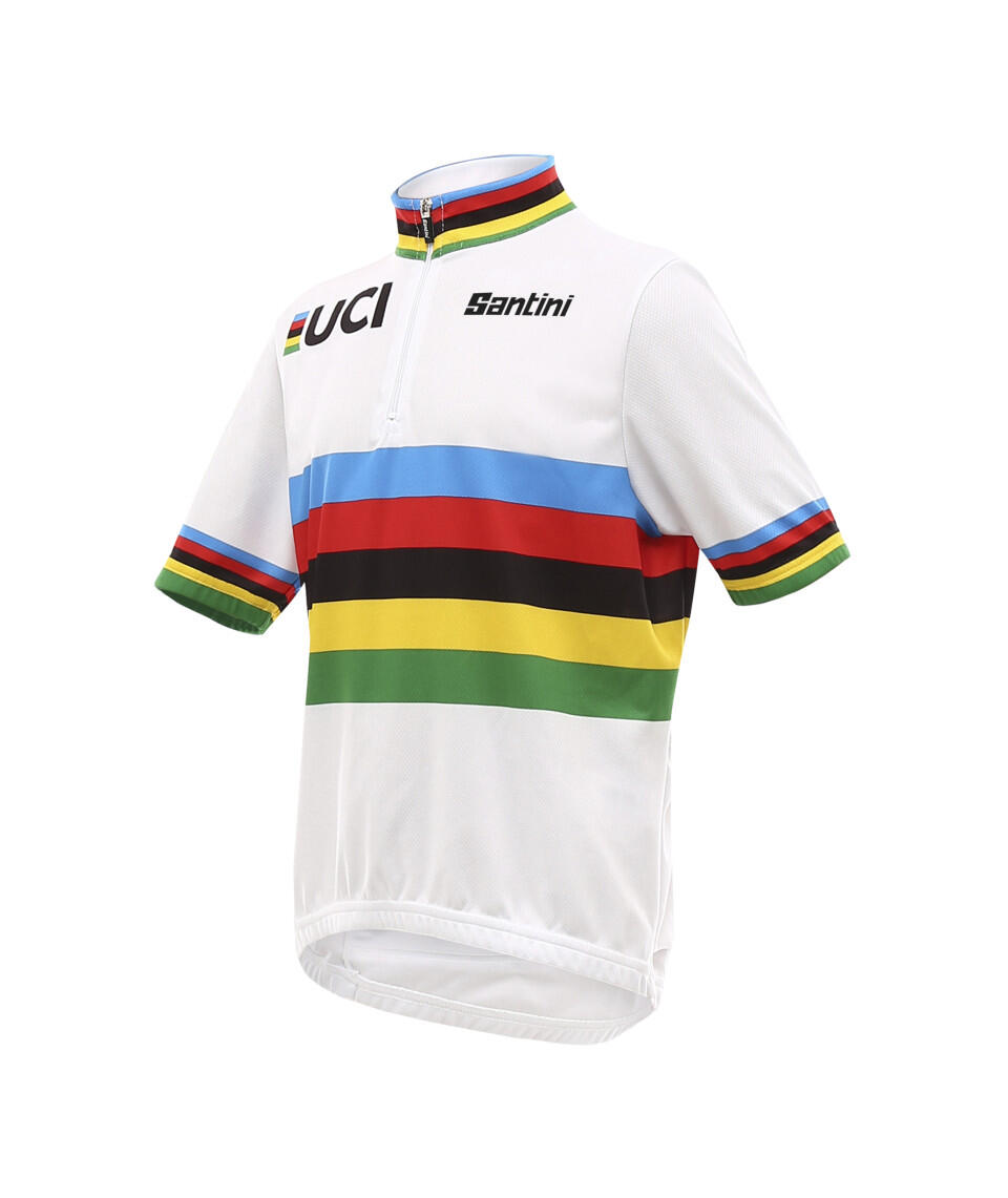 Uci Champion Du Monde Enfants Maillot - Unisex -   - Vélo 3/4
