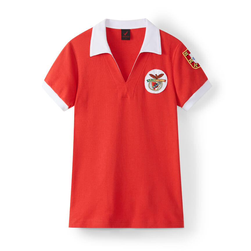 Sl Benfica - Maillot Rétro Du Benfica Champion D'Europe En 1963 - Polo Manches Courtes - Rouge - 38 S - Decathlon