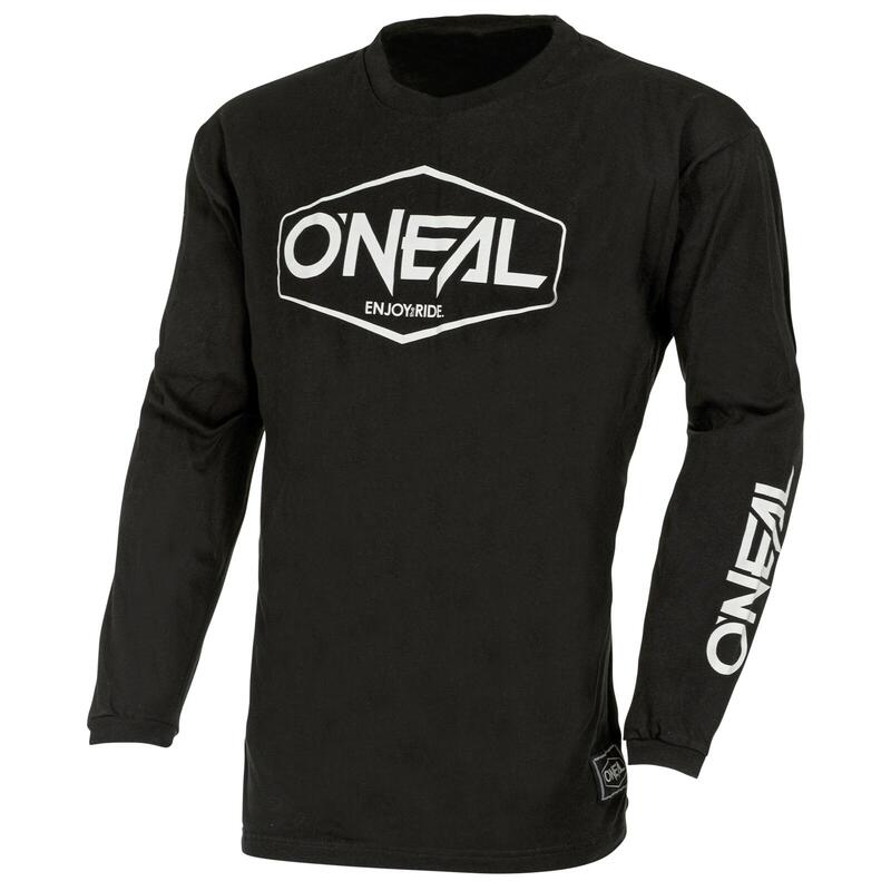 Bluza Copii Bumbac O'Neal Element Hexx V.22 - S, Negru-Alb