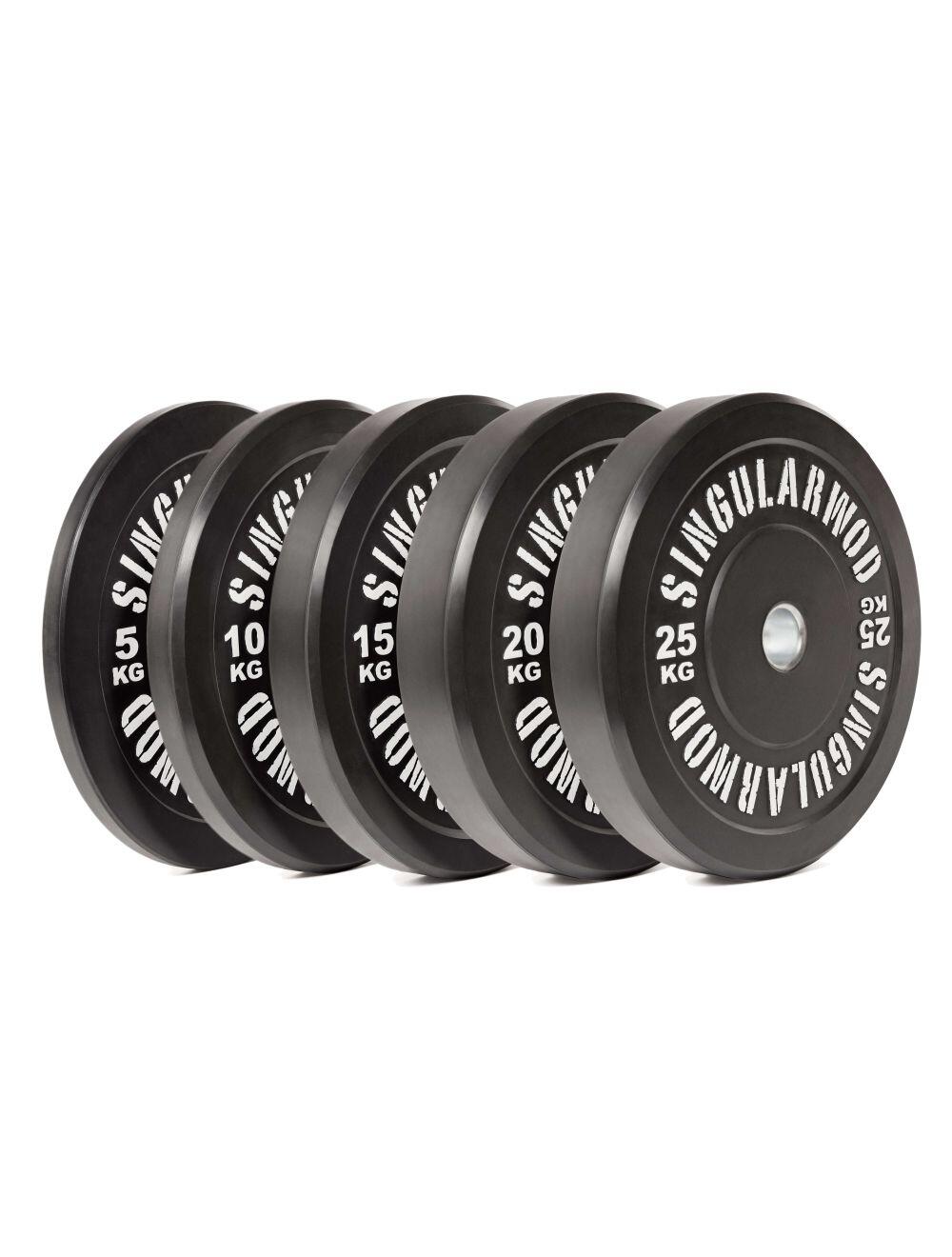 Disco De Caucho Para Entrenamiento Funcional 5 Kg Negro 3/4