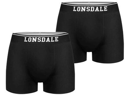 Herenboxer Lonsdale Oxfordshire 2-pack Zwart